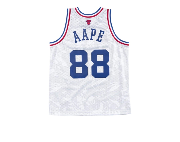 Aape x Mitchell & Ness Swingman All-Star 1988 Jersey White
