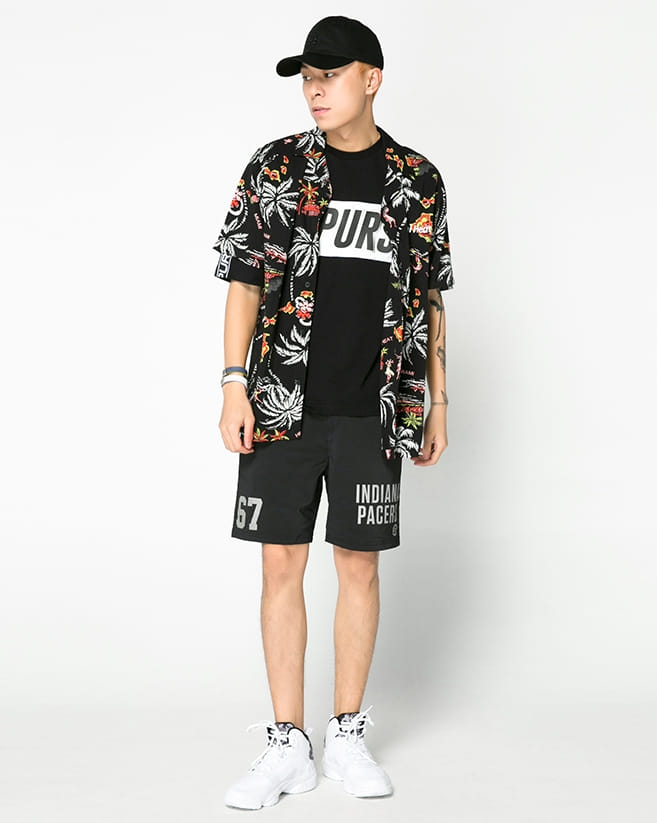 Рубашка 2018 NBA Miami Heat Black Palm Shirt