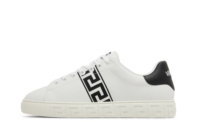 Кроссовки Versace Embroidered Greca Sneaker 'White Black'