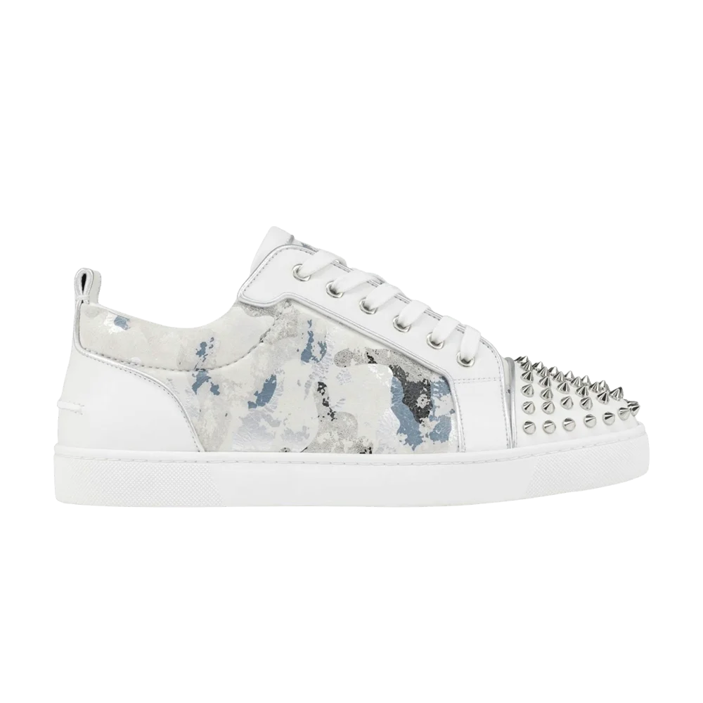 Krossovki-Christian-Louboutin-Louis-Junior-Spikes-Orlato-White-Silver