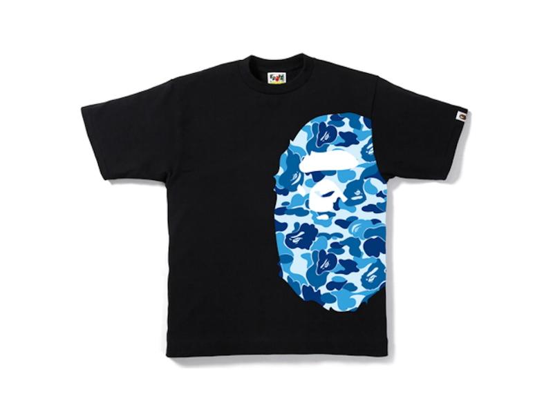 Футболка BAPE ABC Side Big Ape Head Tee Black/Blue