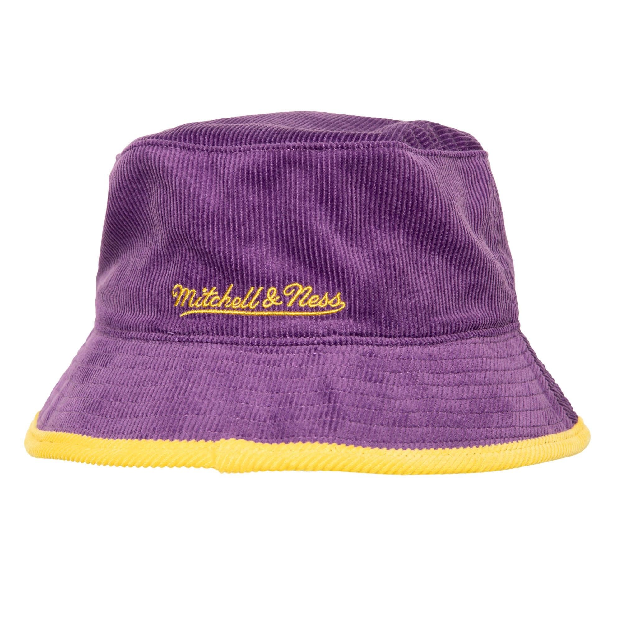 Панама Mitchell & Ness Team Cord HWC Los Angeles Lakers Bucket Hat
