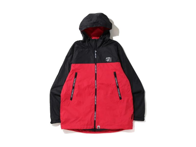 Куртка с капюшоном BAPE 2tone Hoodie Jacket Red