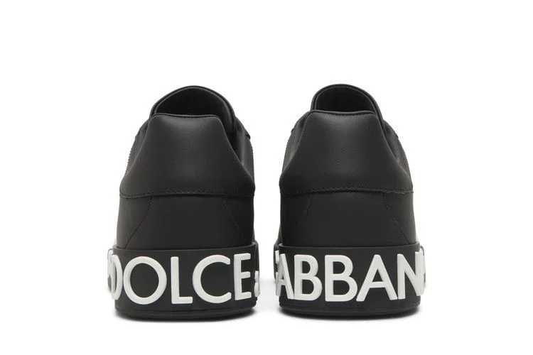 Кроссовки Dolce & Gabbana Portofino Low 'DG Logo Print - Black White'