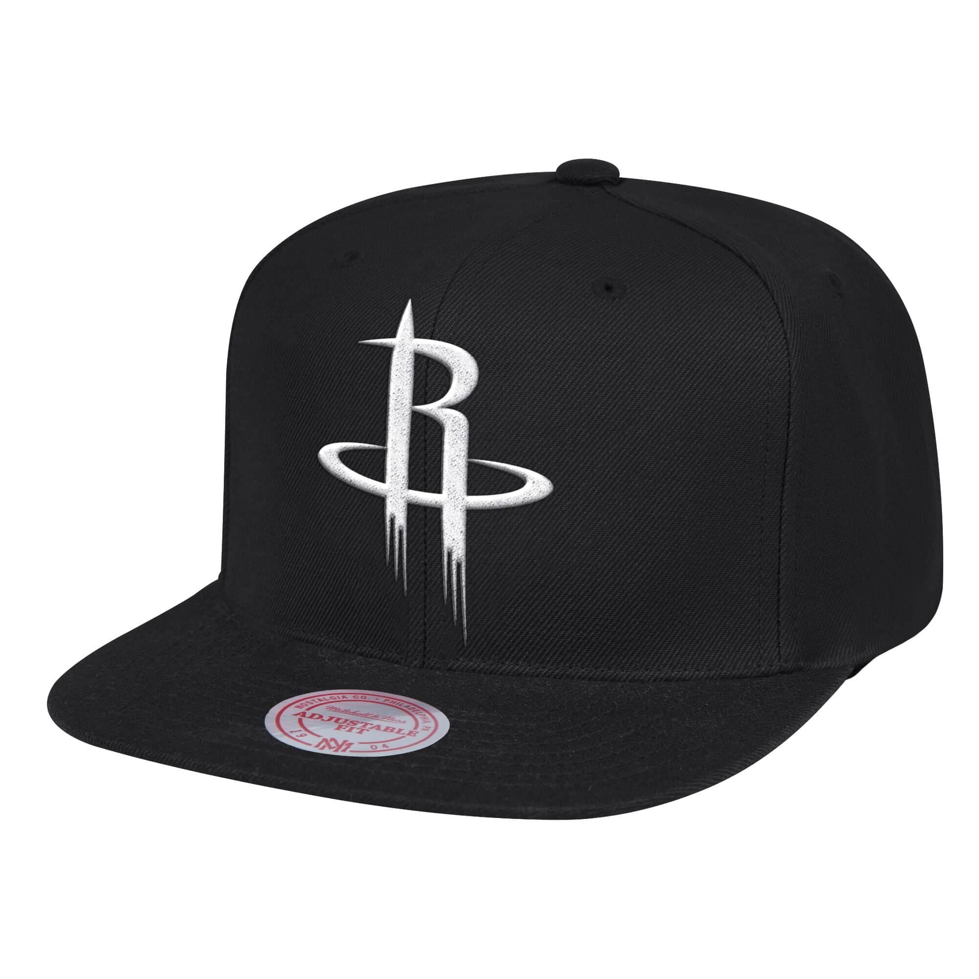 Mitchell-Ness-XL-BWG-Snapback-Houston-Rockets-Hat