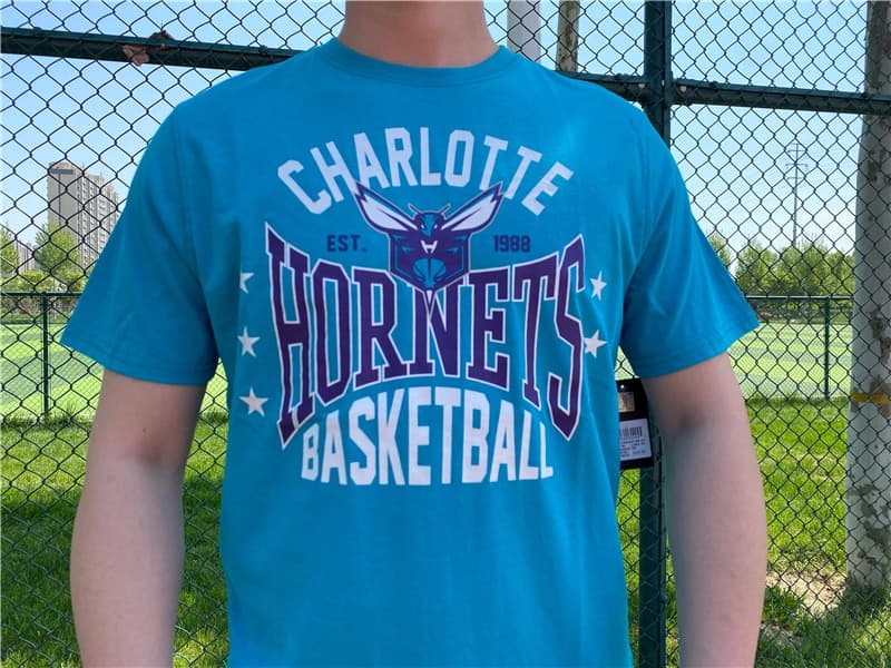 Футболка Main Squeeze NBA Charlotte Hornets Teal T-Shirt
