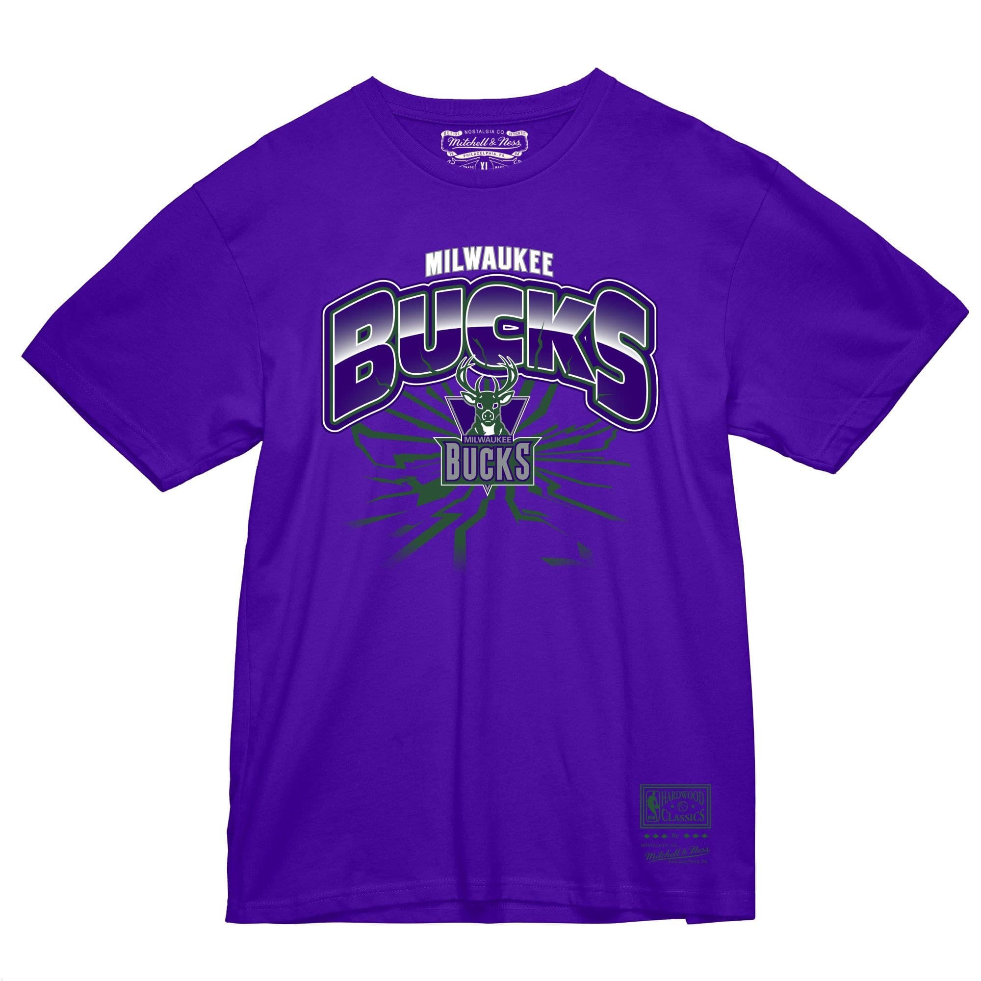 Футболка Mitchell & Ness Earthquake Tee Milwaukee Bucks