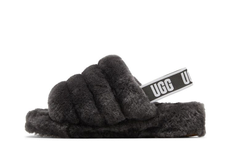 UGG Wmns Fluff Yeah Slide 'Charcoal'