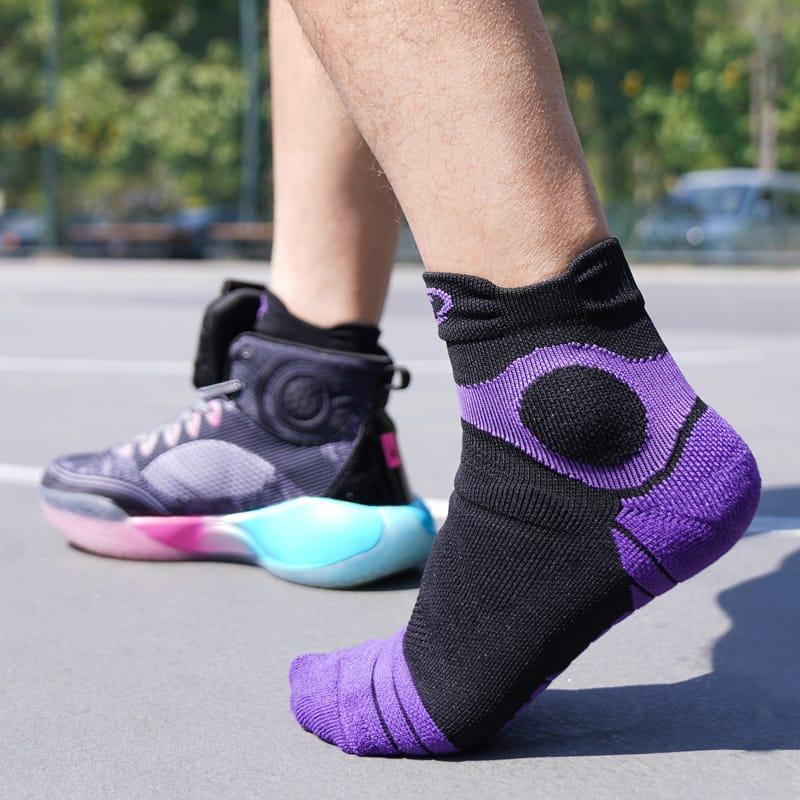 Ehot-Spalding-Black-Purple-Low-Cut-Socks