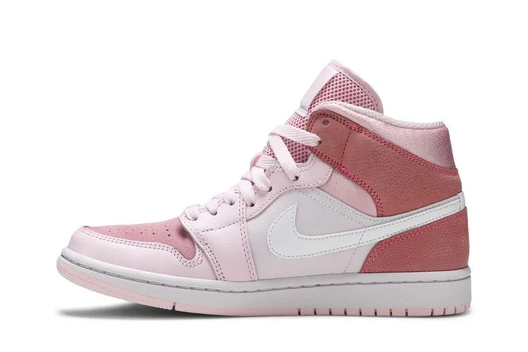 Кроссовки Wmns Air Jordan 1 Mid 'Digital Pink'
