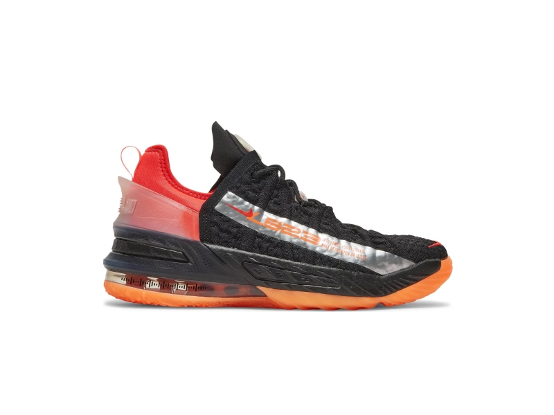 Кроссовки Nike LeBron 18 GS Black Crimson Volt