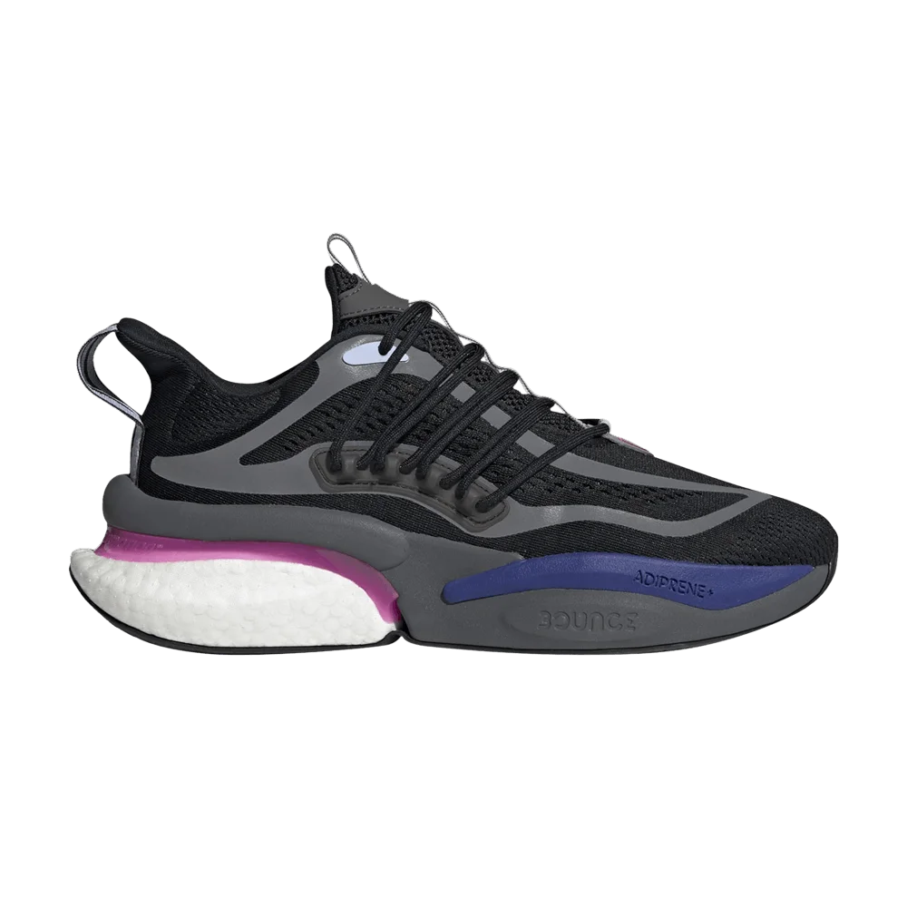 Кроссовки adidas AlphaBoost V1 'Black Blue Fuchsia'