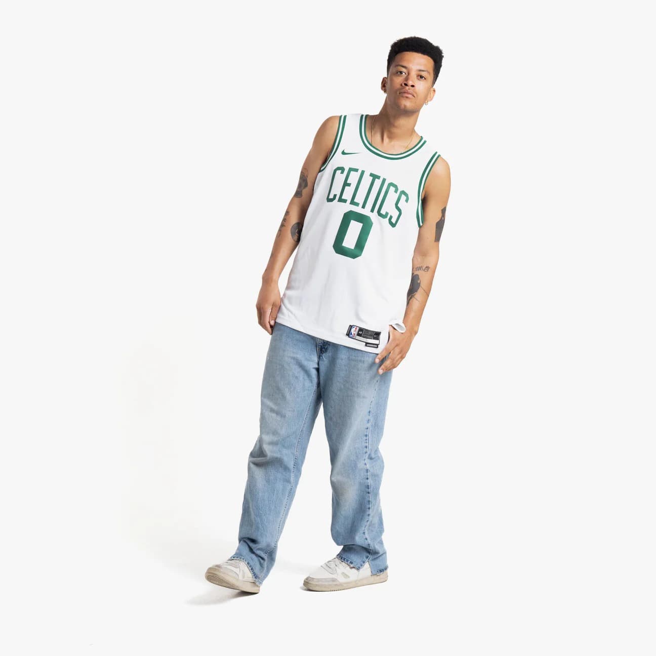 Баскетбольная джерси 2023-24 Boston Celtics Jayson Tatum #0 Swingman Association Edition White Jersey