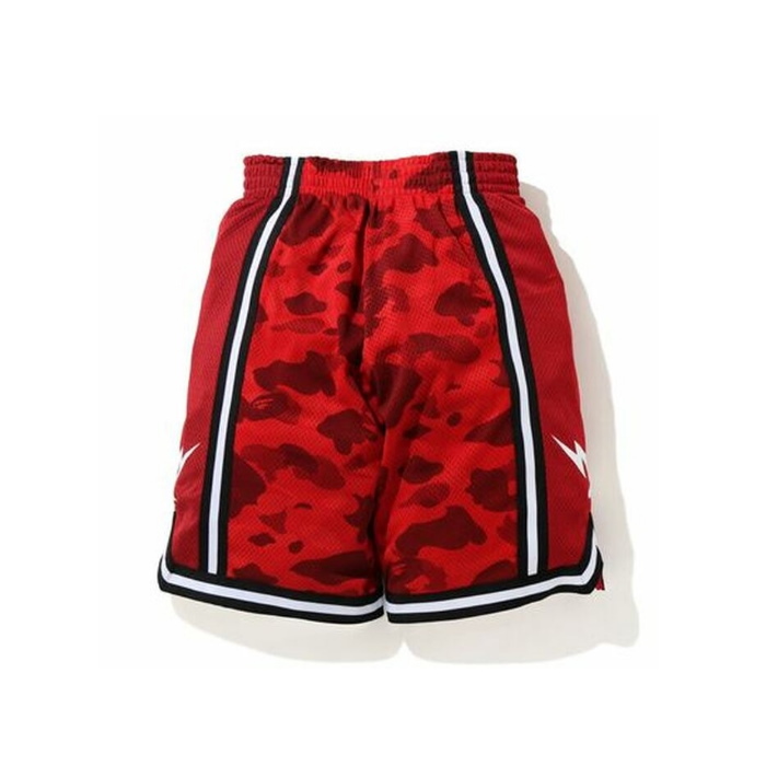 Спортивные шорты BAPE Color Camo Wide Basketball Shorts Red