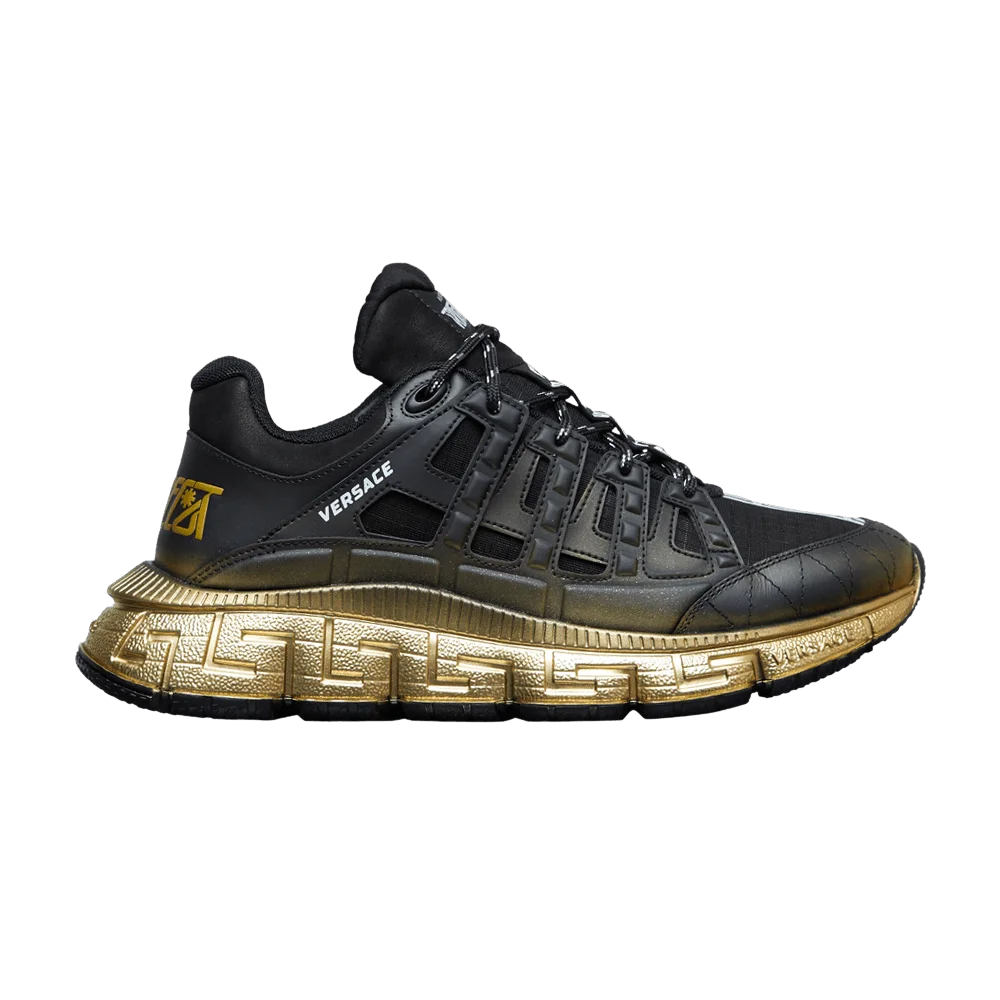 Кроссовки Versace Trigreca 'Black Gold Sprayed'