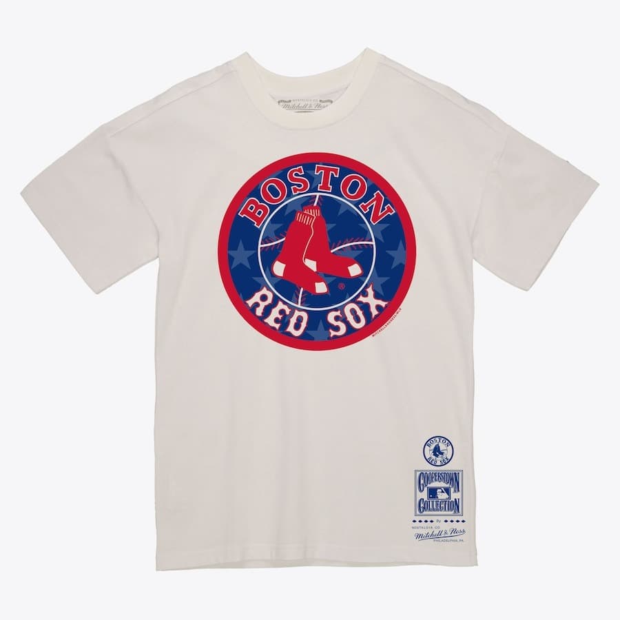 Футболка Mitchell & Ness Cream Boston Red Sox Freedom T-Shirt
