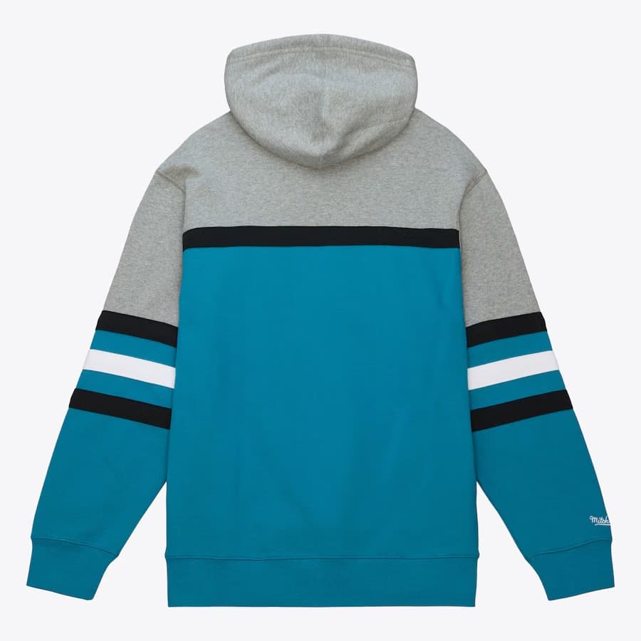 Худи Mitchell & Ness Teal San Jose Sharks Head Coach Pullover Hoodie