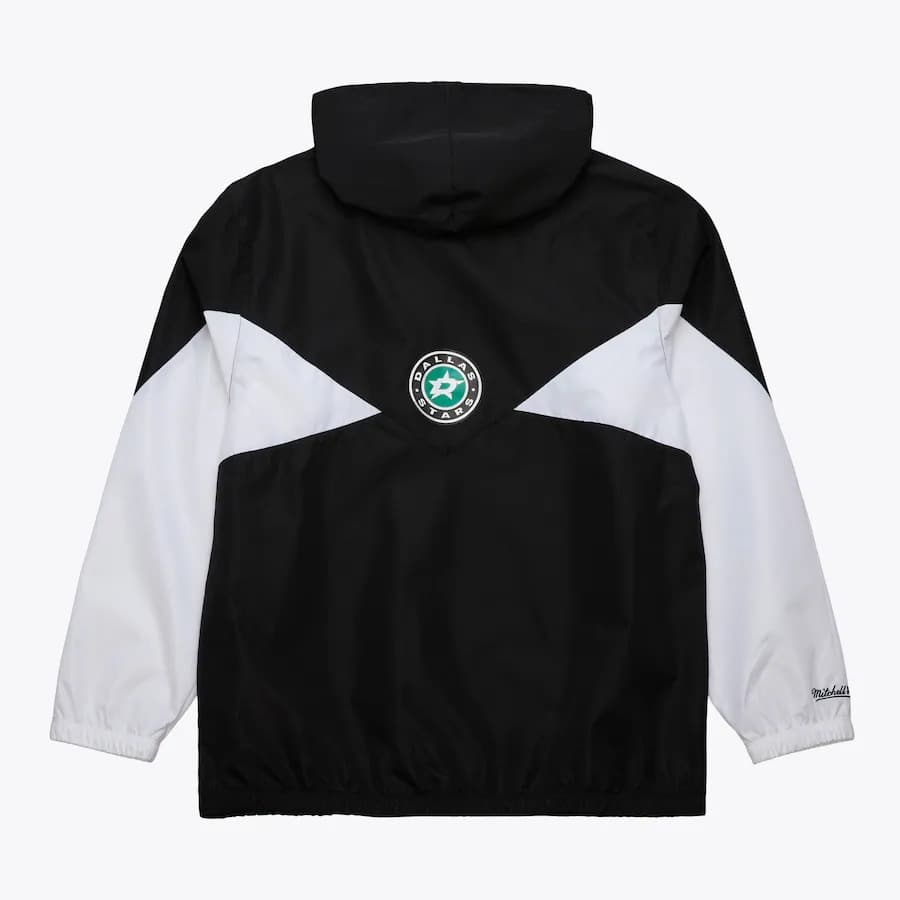 Ветровка с капюшоном Mitchell & Ness Black Dallas Stars Ultimate Lightweight Full-Zip Windbreaker Jacket