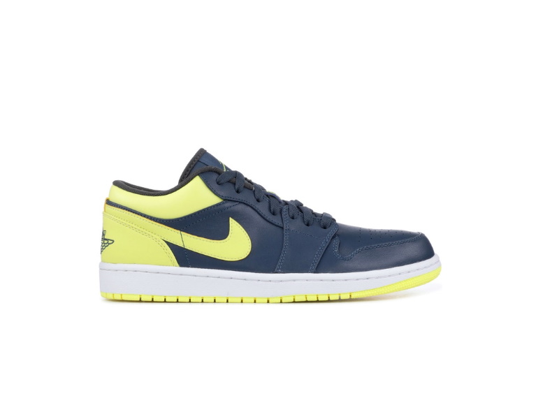 Кроссовки Air Jordan 1 Low 'Squadron Blue Electric Yellow'