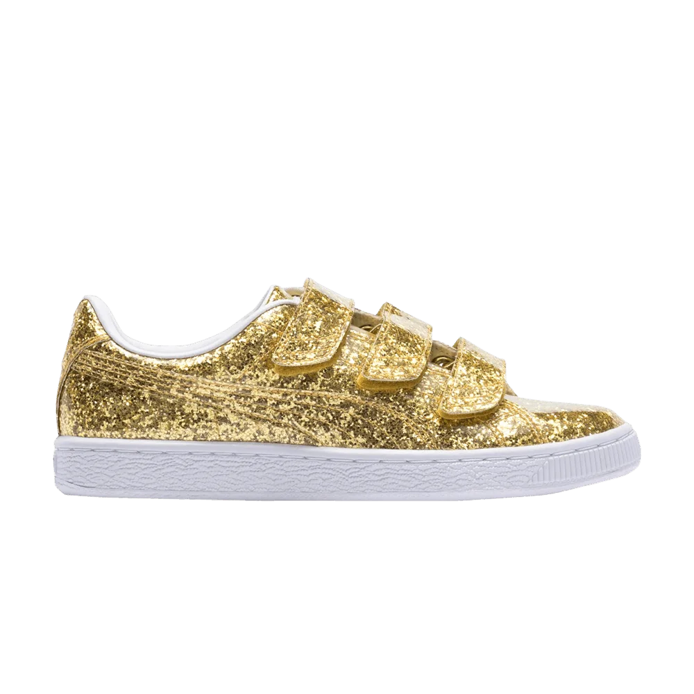 Krossovki-Puma-Wmns-Basket-Strap-Glitter-Gold