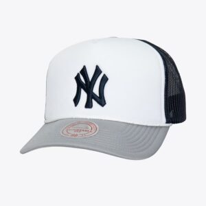 Mitchell-Ness-White-New-York-Yankees-Blocker-Trucker-Snapback-Hat-300x300