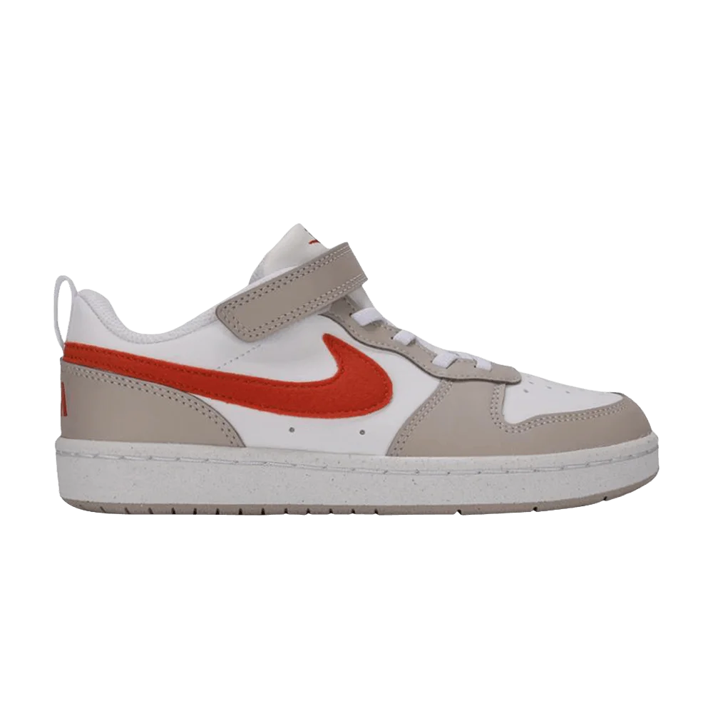 Кроссовки Nike Court Borough Low PS 'White Umber Brown'
