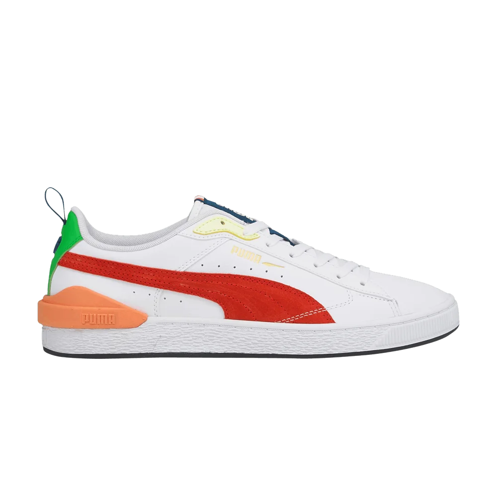 Krossovki-Puma-Suede-Bloc-White-Cherry-Tomato