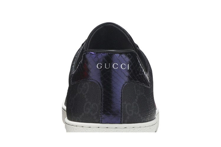 Кроссовки Gucci Ace GG Supreme 'Black Grey'