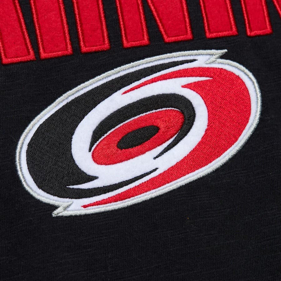 Лонгслив Mitchell & Ness Black Carolina Hurricanes Legendary Slub Long Sleeve T-Shirt