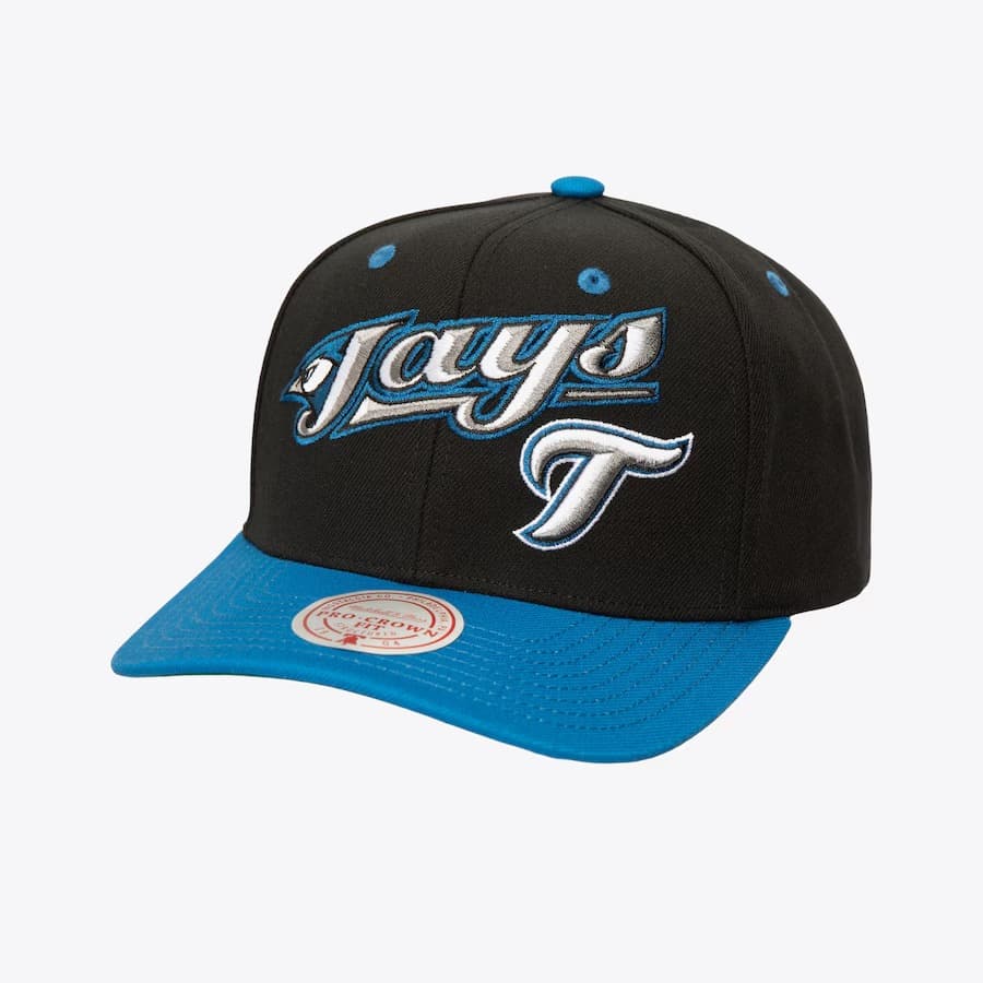 Бейсболка Mitchell & Ness Black Toronto Blue Jays Cooperstown Collection All In 2.0 Pro Crown Snapback Hat