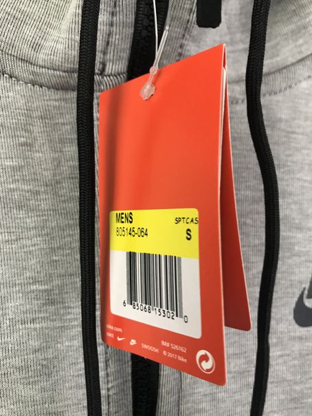 Толстовка Nike Tech Fleece Jacket Grey