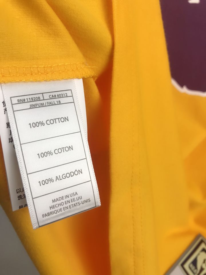 Футболка BAPE x Mitchell & Ness Lakers Tee Yellow