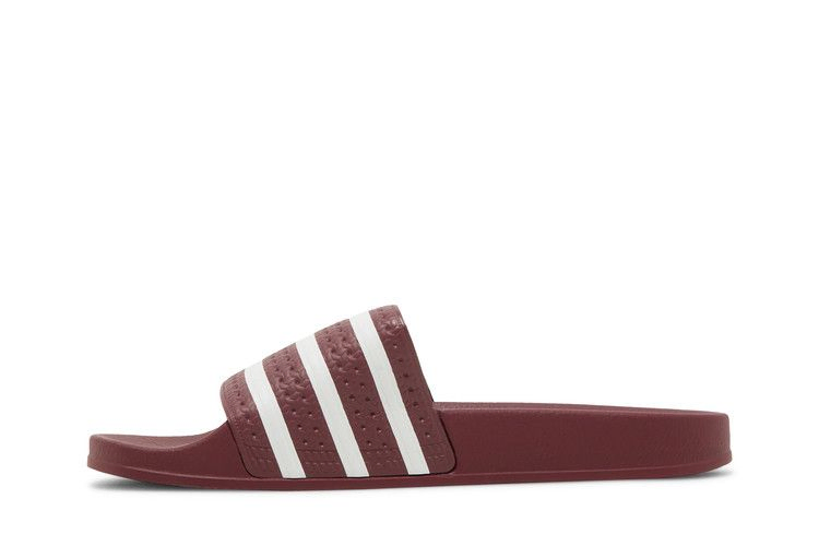 adidas Adilette Slides 'Quiet Crimson'