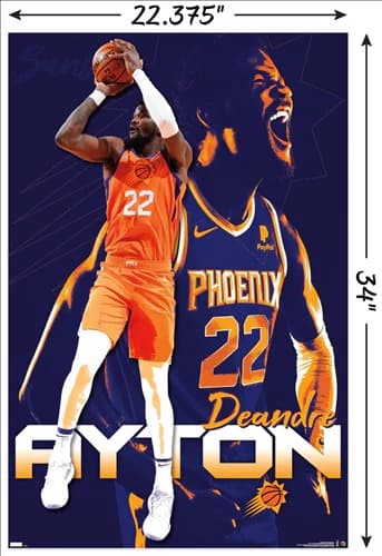 Настенный постер DeAndre Ayton Phoenix Suns NBA Wall Poster