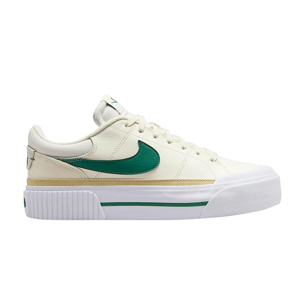 Кроссовки Nike Wmns Court Legacy Lift 'Sail Evergreen Aura'