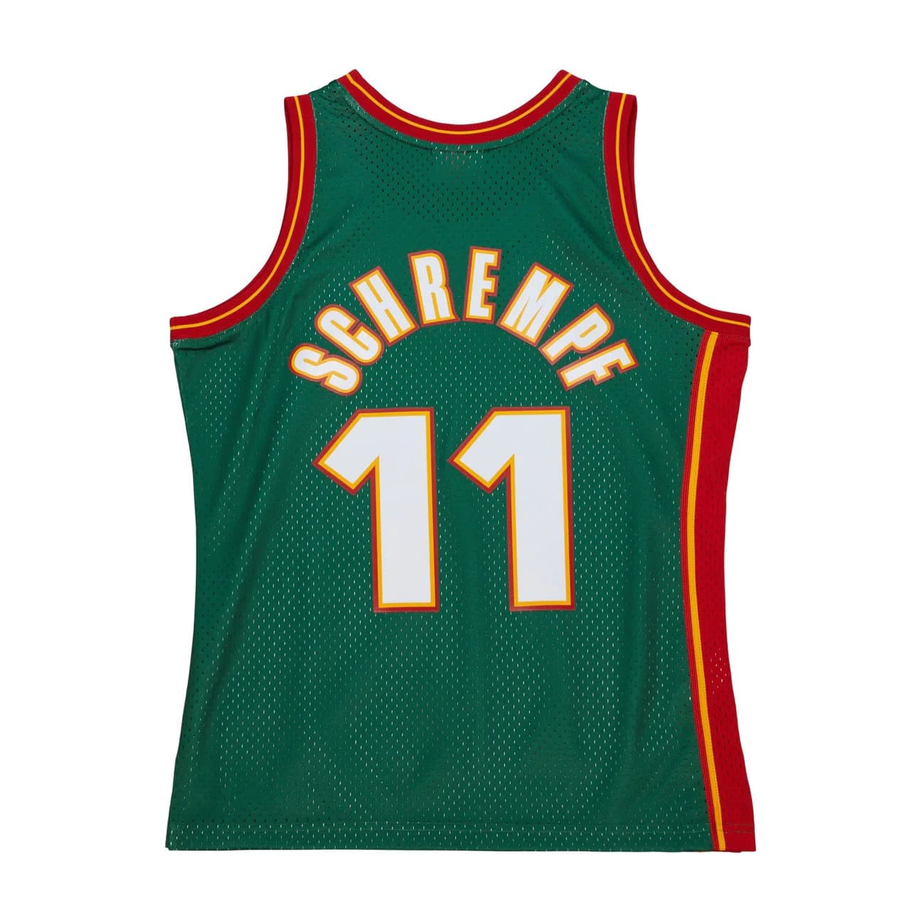 Баскетбольная джерси 1995-96 Seattle Supersonics Detlef Schrempf #11 Swingman Hardwood Classics Green Jersey