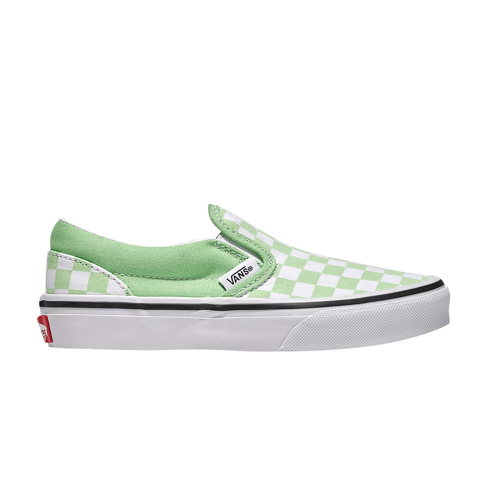 Кроссовки Vans Classic Slip-On Kids 'Checkerboard - Pistachio Green'
