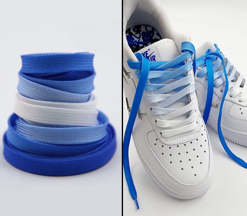 Шнурки Gorilla Guard Air Force 1 ’07 LX Blue Gradient Laces