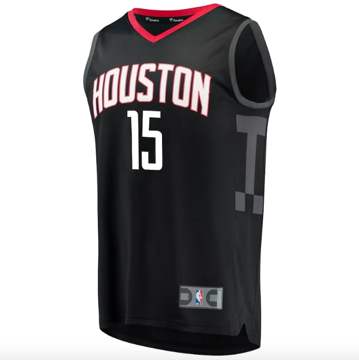 Баскетбольная джерси Houston Rockets #15 Clint Capela Fast Break Statement Black Jersey