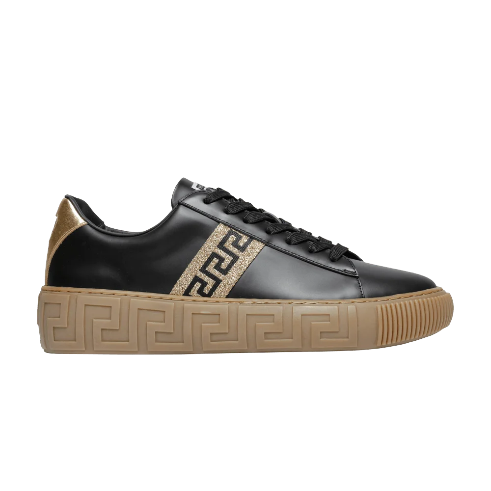 Krossovki-Versace-Greca-Sneaker-Black-Gold