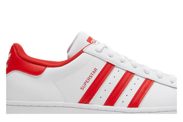 Кроссовки adidas Superstar 'White Vivid Red'