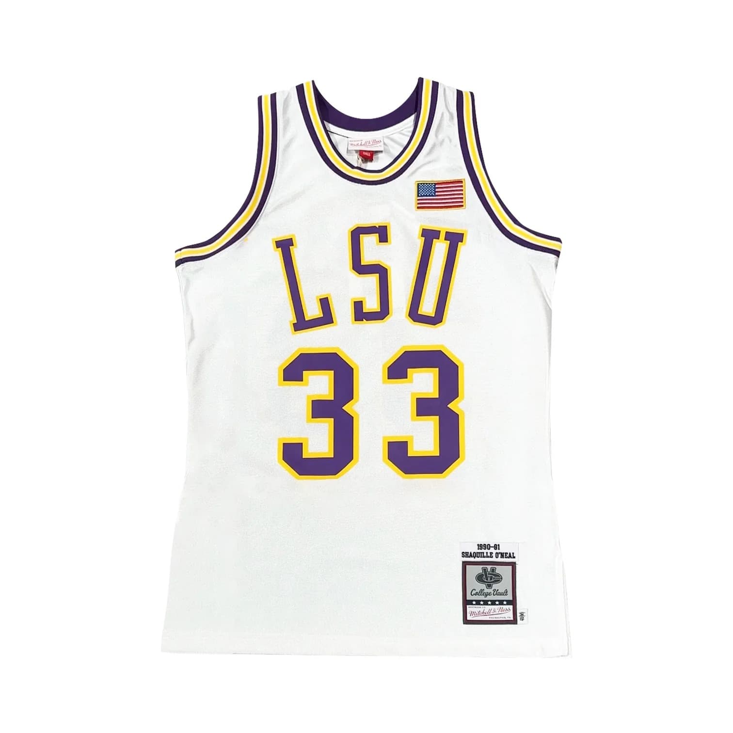 Баскетбольная джерси Mitchell & Ness Shaquille O’Neal Louisiana State University NCAA Authentic Jersey