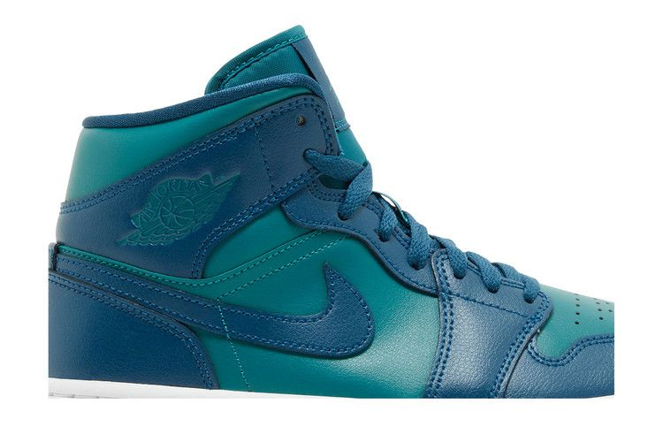 Кроссовки Wmns Air Jordan 1 Mid 'Teal French Blue'