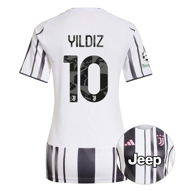 Женское футбольное джерси JUVENTUS home jersey 25/26 YILDIZ 10