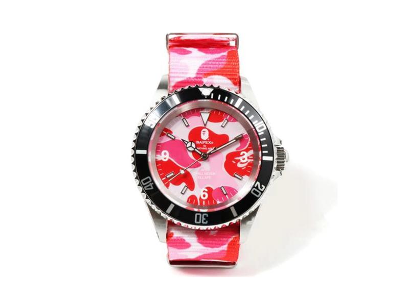 BAPE-ABC-Belt-Type-1-Bapex-Watch-Pink