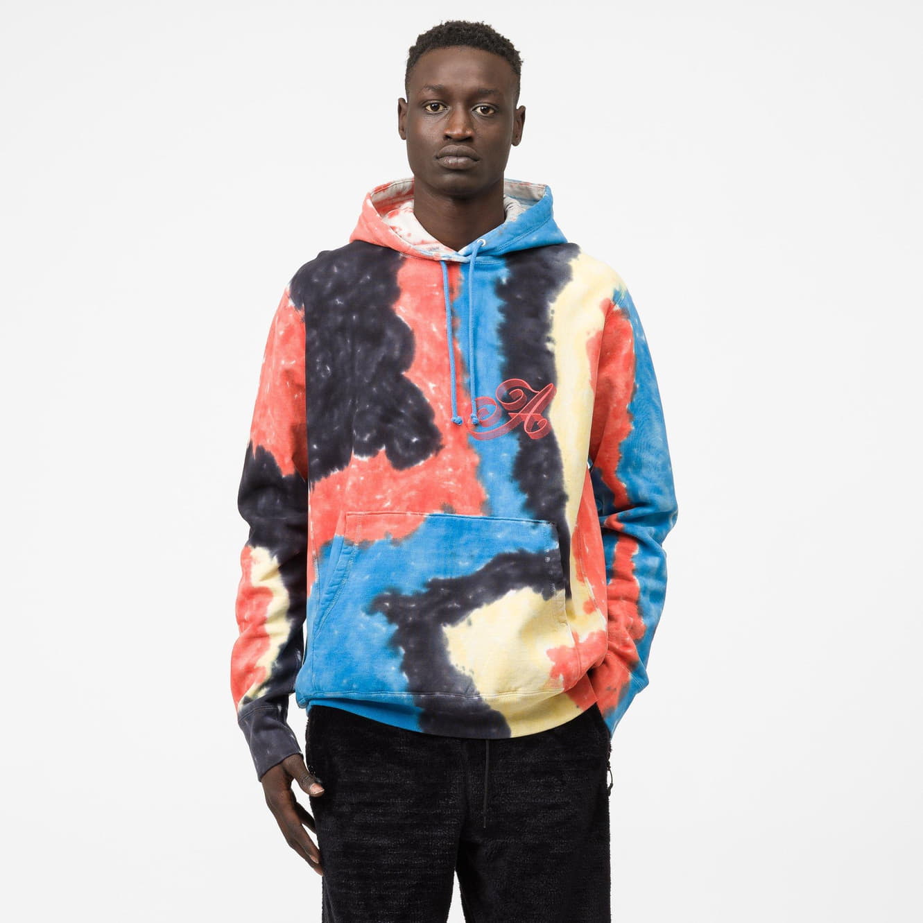 Худи Awake Ribbon Script Logo Hoodie Tie Dye