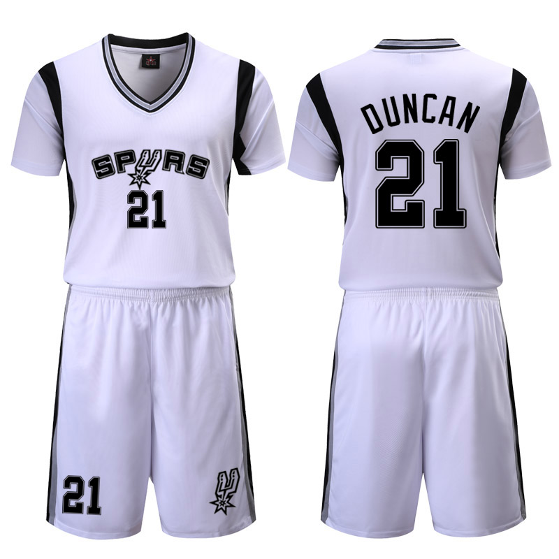 San-Antonio-Spurs-White-21-Duncan-Uniform