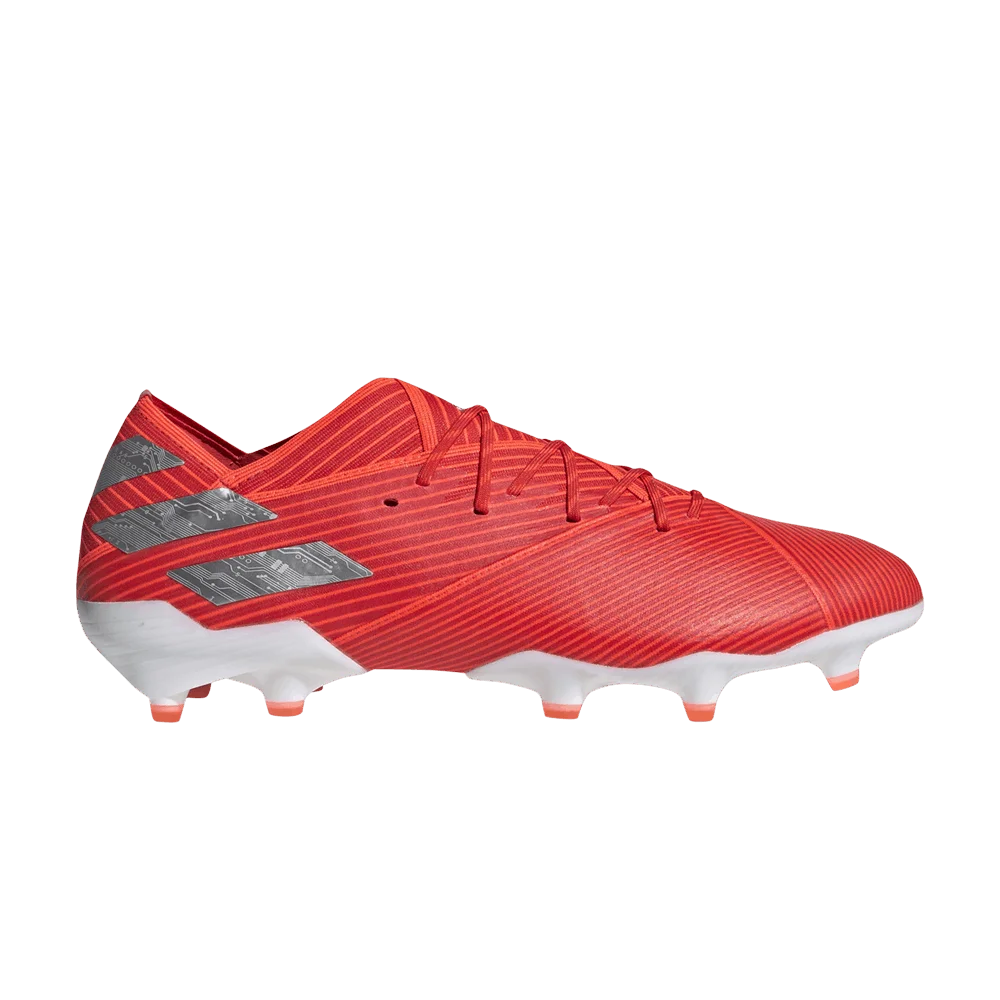 Krossovki-Adidas-Nemeziz-19.1-FG-Active-Red-Silver