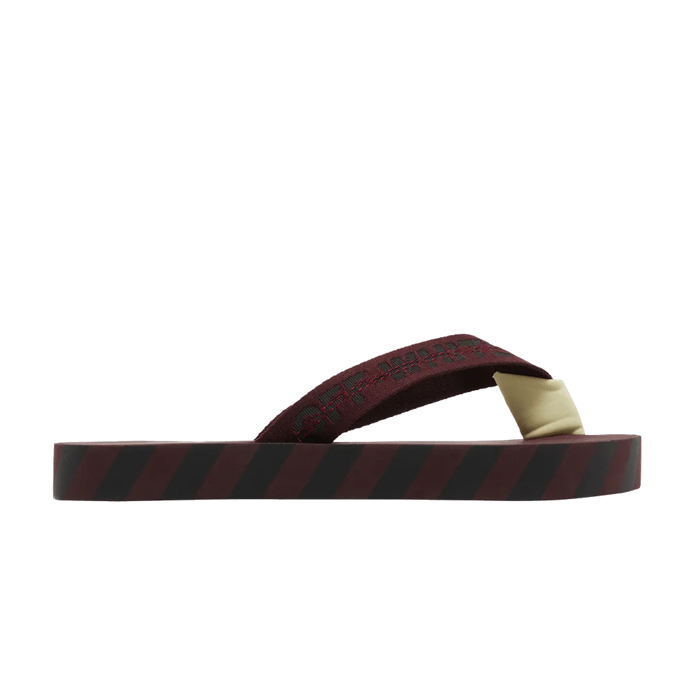Кроссовки Off-White Flip Flops 'Graphic Print - Burgundy'