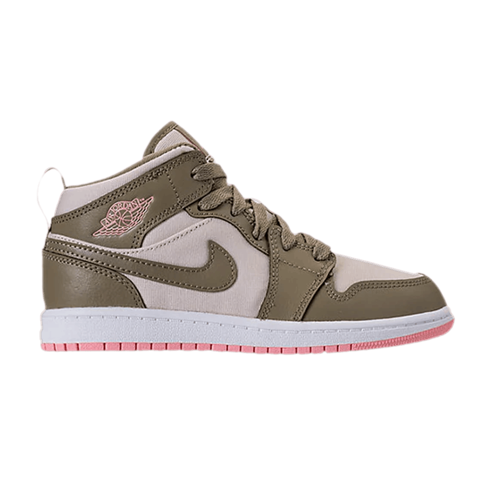 Кроссовки Air Jordan 1 Mid GP 'Trooper Bleached Coral'